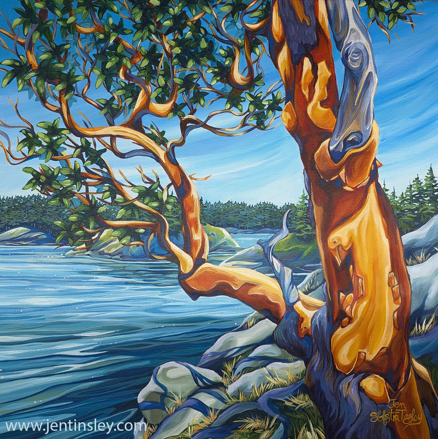 "Basking in the Sun" (original painting)