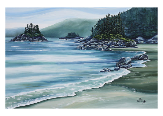 "Coastal Wandering" Card